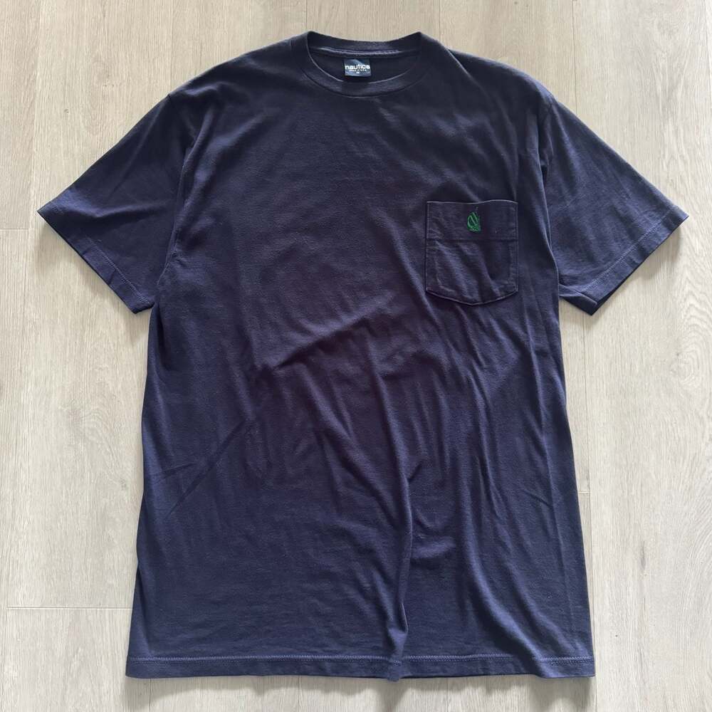 Nautica Vintage Made in‎ USA Pocket T-Shirt